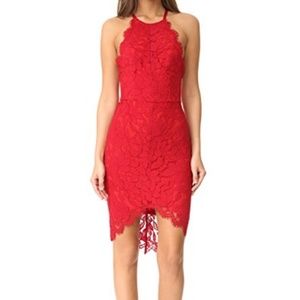 Lover affinity halter red dress